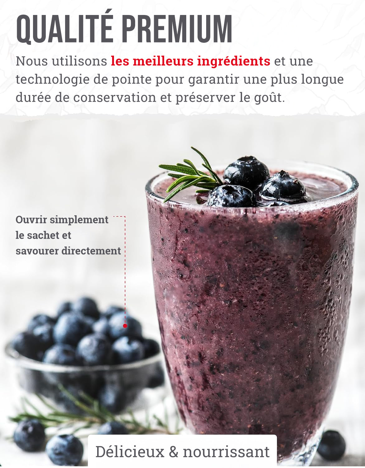 Seau de fruits lyophilisés de 120 portions, jusqu'à 25 ans