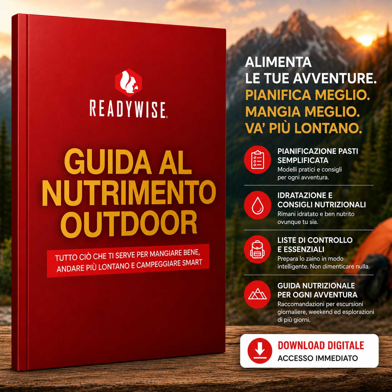 Guide Outdoor Gratuit – Apprenez à planifier vos repas, rester bien hydraté et préparer intelligemment votre équipement pour toutes vos aventures