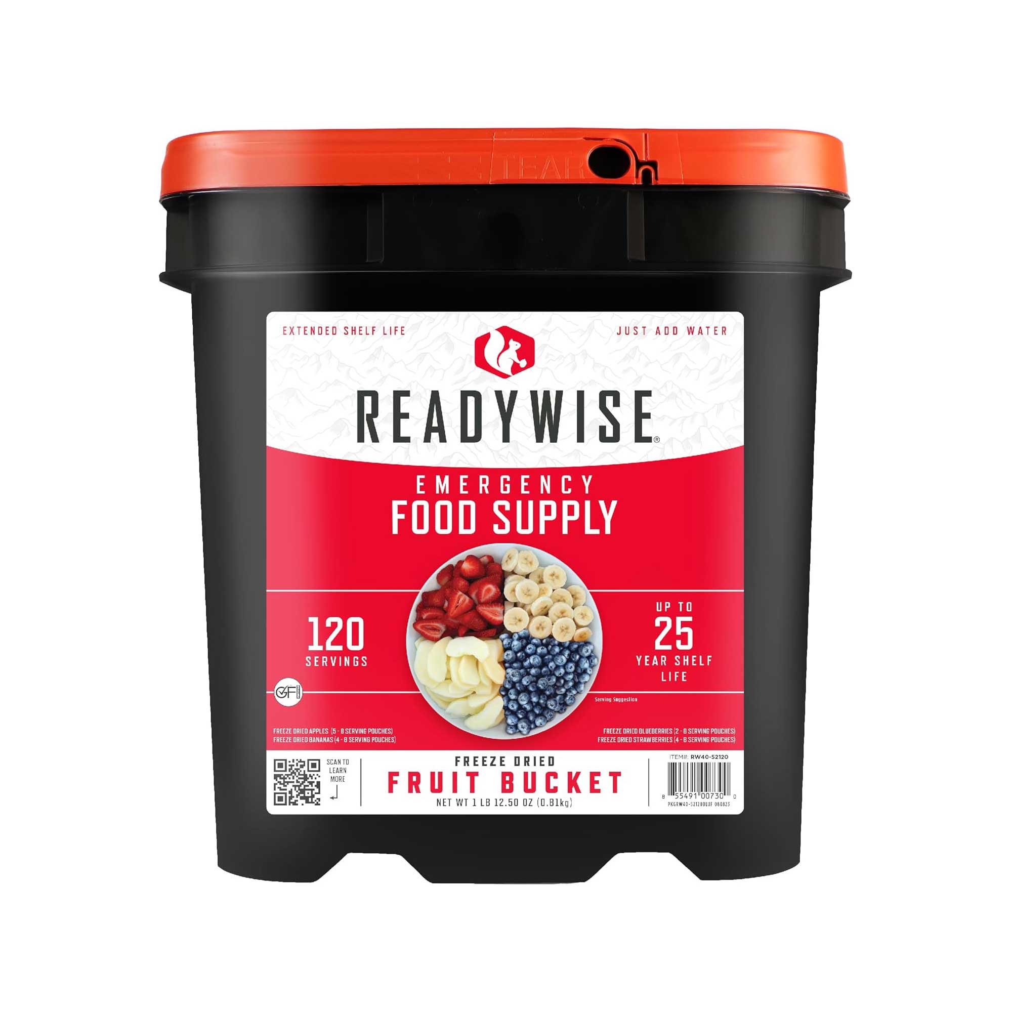 Fruits lyophilisés 120 portions | ReadyWise France